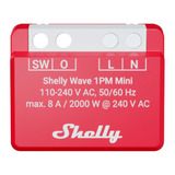 Shelly Wave 1PM Mini LR, Relais Rouge, Z-Wave, relais 8 A, mesure d'énergie