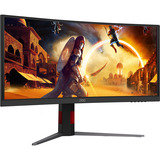 AOC CU34G4CA 34" Moniteur UltraWide gaming incurvé Noir, 1x DisplayPort, 2x HDMI, 1x USB-C, 2x USB-A, 180 Hz