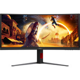 AOC CU34G4CA 34" Moniteur UltraWide gaming incurvé Noir, 1x DisplayPort, 2x HDMI, 1x USB-C, 2x USB-A, 180 Hz