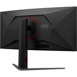 AOC CU34G4CA 34" Moniteur UltraWide gaming incurvé  Noir, 2x HDMI, 1x DisplayPort, USB, Audio, 180 Hz