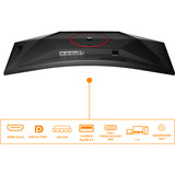 AOC CU34G4CA 34" Moniteur UltraWide gaming incurvé  Noir, 2x HDMI, 1x DisplayPort, USB, Audio, 180 Hz