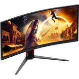 AOC CU34G4CA 34" Moniteur UltraWide gaming incurvé  Noir, 2x HDMI, 1x DisplayPort, USB, Audio, 180 Hz