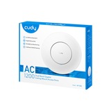 Cudy AC1200 Wi-Fi Gigabit, Point d'accès Blanc, AP1300, Cudy Mesh, 12V DC