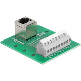 DeLOCK RJ45 (female) > Terminal Block DIN, Adaptateur 