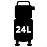 Einhell TE-AC 24 Silent compresseur pneumatique 750 W 135 l/min Secteur Rouge/Noir, 135 l/min, 8 bar, 750 W, 22,1 kg