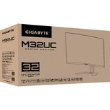 GIGABYTE M32UC 32" 4K UHD Moniteur gaming incurvé  Noir, 2x HDMI, 1x DisplayPort, 3x USB-A 3.2 (5 Gbit/s), 1x USB-C, 144 Hz