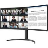 LG UltraWide 34WR55QK-B 34" Moniteur incurvé Noir, 1x DisplayPort, 2x HDMI, 1x USB-C, 2x USB-A