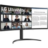 LG UltraWide 34WR55QK-B 34" Moniteur incurvé  Noir, 2x HDMI, DisplayPort, 2x UBS-A, USB-C