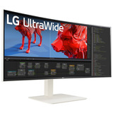 LG UltraWide 38BR85QC 37.5" Moniteur incurvé  Blanc, 144Hz, HDMI, DisplayPort, USB-C, LAN, Audio