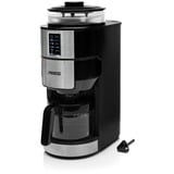 Princess 249408 Grind & Brew Compact Deluxe, Machine à café/Espresso Noir