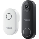 Reolink PoE filaire Smart 2K+ avec gong, Sonnette de porte Noir
