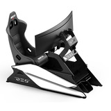 Res-Tech GT Cockpit, Simulateur de course Noir/blanc brillant, Capots ABS thermoformés