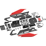 Res-Tech GT Cockpit, Simulateur de course Noir/blanc brillant, Capots ABS thermoformés