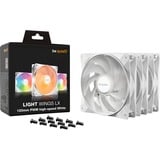 be quiet! Light Wings LX PWM high-speed ventilateurs de boîtier RGB  Blanc, 3 pièces, 120 x 120 x 25 mm, Pack de 3, Ventilateur, 12 cm, 2100 tr/min, 105,1 m³/h, Blanc
