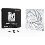 be quiet! Pure Wings 3 140mm PWM high-speed White, Ventilateur de boîtier Blanc, Connexion PWM à 4 broches