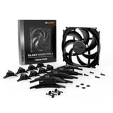 be quiet! Silent Wings Pro 4 PWM ventilateur de boîtier Noir, 140 x 140 x 25 mm, Ventilateur, 14 cm, 2400 tr/min, 165,5 m³/h, Noir