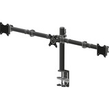 iiyama DS1003C-B1 Bras triple pour moniteur, Support de moniteur Noir, Pince, 30 kg, 25,4 cm (10"), 68,6 cm (27"), 100 x 100 mm, Noir