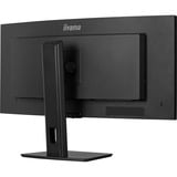 iiyama ProLite XCB3497WQSNP-B1 34" Moniteur UltraWide incurvé Noir, 1x DisplayPort, 2x HDMI, 2x USB-C, 2x USB-A, 1x RJ-45, 120 Hz