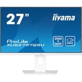 iiyama ProLite XUB2797QSU-W2 27" Moniteur  Blanc, 100 Hz, HDMI, DisplayPort, USB, Adaptive Sync