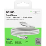 Belkin Câble BOOSTCHARGE USB-C vers USB-C 240W Blanc, 1 mètre
