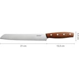 Fiskars Couteau à pain Norr 21 cm Marron/en acier inoxydable