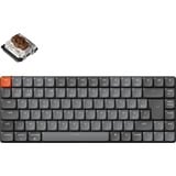 Keychron K3 Max-H3Z, clavier Gris/Noir, Layout BE, Gateron Low Profile 2.0 Mechanical Brown, RGB leds 75%, Double-shot ABS, Hot-swappable, Bluetooth, 2.4GHz