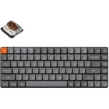 Keychron K3 Max-H3Z, clavier Gris/Noir, Layout BE, Gateron Low Profile 2.0 Mechanical Brown, RGB leds 75%, Double-shot ABS, Hot-swappable, Bluetooth, 2.4GHz