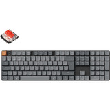 Keychron K5 Max-H1Z RGB clavier mécanique Gris, Layout BE (AZERTY), Gateron Low Profile 2.0 Mechanical Red, 100%, Double-shot PBT, Hot-swappable, Bluetooth, 2.4GHz