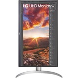 LG 27UP85NP-W 27" 4K UHD Moniteur  Blanc/Argent, 2x HDMI, DisplayPort, 2x USB-A, USB-C