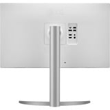 LG UltraFine 27UP85NP-W 27" 4K UHD Moniteur  Blanc/Argent, 2x HDMI, DisplayPort, 2x USB-A, USB-C