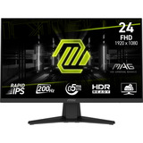 MSI MAG 244F 23.8" Moniteur gaming  Noir, 200 Hz, HDMI, DisplayPort, AMD FreeSync