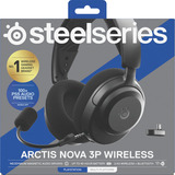 SteelSeries Arctis Nova 3P casque gaming over-ear Noir, PlayStation 5, PlayStation 4, mobile, PC et Switch, 2,4 GHz / Bluetooth 5.3