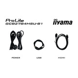iiyama G-Master Red Eagle GCB2784HSU-B1 27" Moniteur gaming incurvé Noir, 1x DisplayPort, 2x HDMI, 2x USB-A, 240 Hz