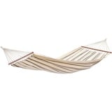 Amazonas Brasilia Cappuccino, Hamac Blanc/Marron, Hamac suspendu, 150 kg, 2 personne(s), Coton, Polyester, Cappucino, 3100 mm