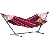 Amazonas Summer Set, Hamac Rouge/Violet, Hamac avec cadre, 120 kg, 1 personne(s), Coton, Polyester, Acier, Multicolore, Acier