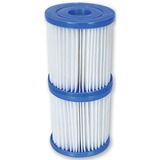 Bestway Cartouche Filtrante (I) Blanc/Bleu, Pompe à cartouche filtrante, Bleu, Blanc, 1249 l/h, 1,2 m³/h, 90 mm, 8 cm