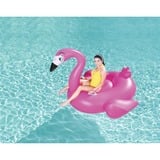 Bestway Grand Flamant rose gonflable, Animal de piscine rose fuchsia, 170 x 158 x 141 cm