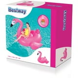 Bestway Grand Flamant rose gonflable, Animal de piscine rose fuchsia, 170 x 158 x 141 cm