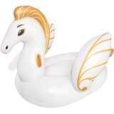 Bestway Rider Luxe Pegasus Ride-On Jumbo, Animal de piscine Blanc/Or