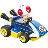 Carrera Nintendo Mario Kart - Mini - Toad, Voiture télécommandée Blanc/Bleu, 2,4 GHz