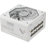 ASUS TUF Gaming Gold White Edition alimentation  modulaire 1000 watt Blanc, 1x 12V-2x6, 4x PCIe, 1000 W, 100 - 240 V, Actif, 130 W, 1000 W, 130 W