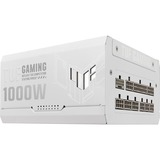 ASUS TUF Gaming Gold White Edition alimentation  modulaire 1000 watt Blanc, 1x 12V-2x6, 4x PCIe, 1000 W, 100 - 240 V, Actif, 130 W, 1000 W, 130 W
