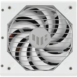 ASUS TUF Gaming Gold White Edition alimentation  modulaire 1000 watt Blanc, 1x 12V-2x6, 4x PCIe, 1000 W, 100 - 240 V, Actif, 130 W, 1000 W, 130 W