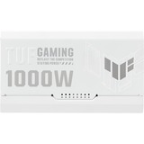 ASUS TUF Gaming Gold White Edition alimentation  modulaire 1000 watt Blanc, 1x 12V-2x6, 4x PCIe, 1000 W, 100 - 240 V, Actif, 130 W, 1000 W, 130 W