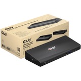 Club 3D USB C 3.2 Gen1 Universal Triple 4K, Station d'accueil Noir, CSV-1562