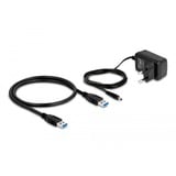 DeLOCK Hub USB 10 Gops avec 4 ports + port de chargement rapide Gris