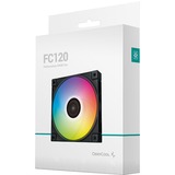 DeepCool FC120 RGB, Ventilateur de boîtier Noir, Connecteur de ventilateur PWM à 4 broches