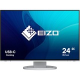 EIZO FlexScan EV2485-WT 24" Moniteur Blanc, 1x DisplayPort, 1x HDMI, 1x USB-C, 4x USB-A
