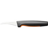 Fiskars Functional Form Eplucheur courbé 68 mm, Couteau Noir/en acier inoxydable