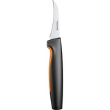 Fiskars Functional Form Eplucheur courbé 68 mm, Couteau Noir/en acier inoxydable